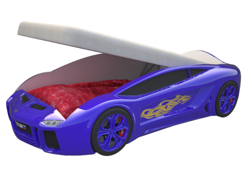 Кровать-машинка ''Ламба Next'' с подъёмным механизмом и матрасом